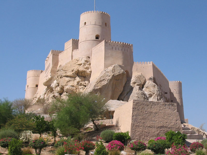 Nakhal Fort, one of the best-preserved forts in Oman.