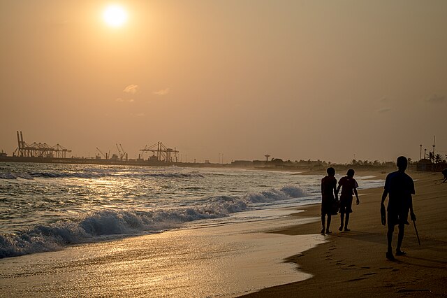 Lome Beach in Togo