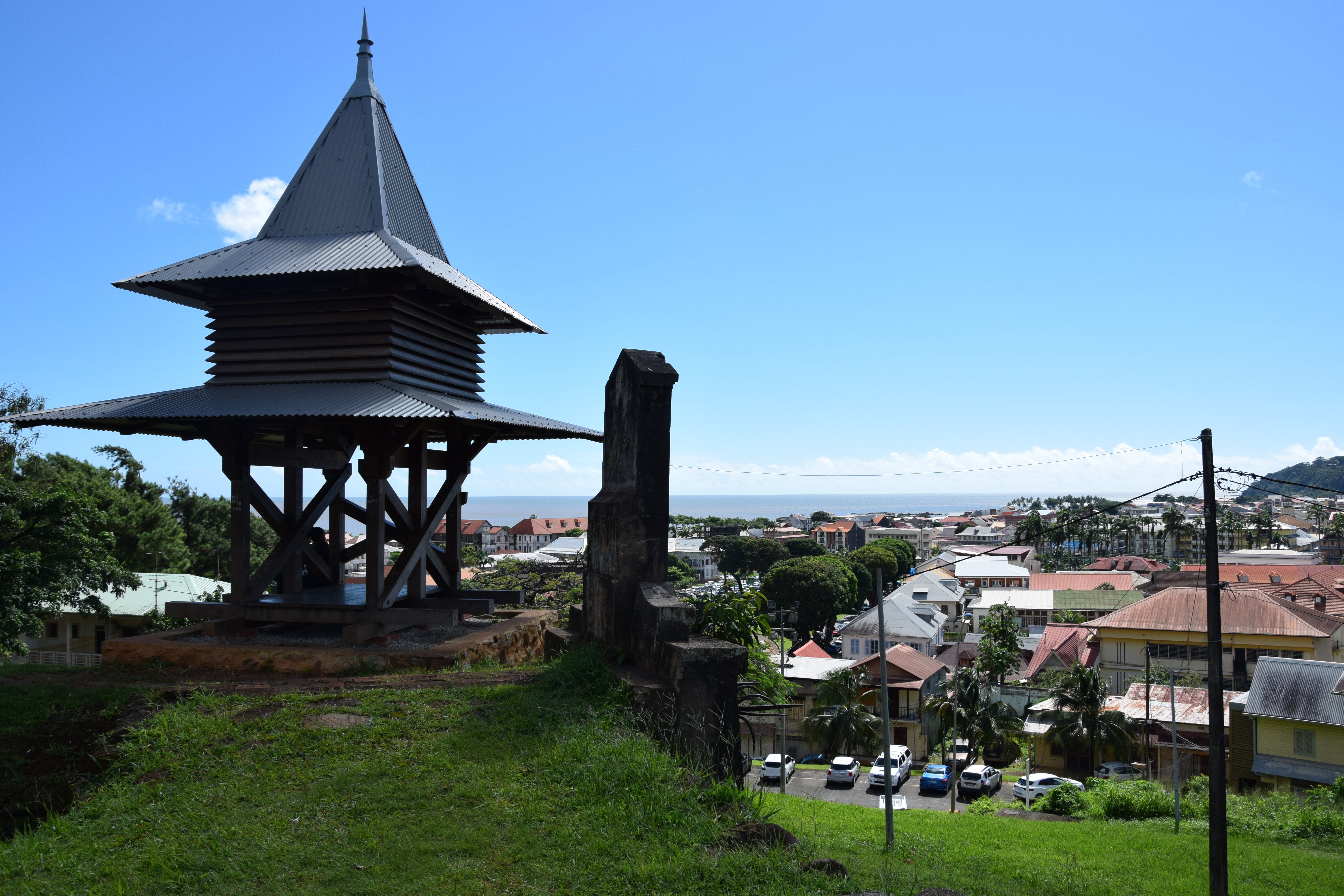 View of the renovated pagoda, Cayenne