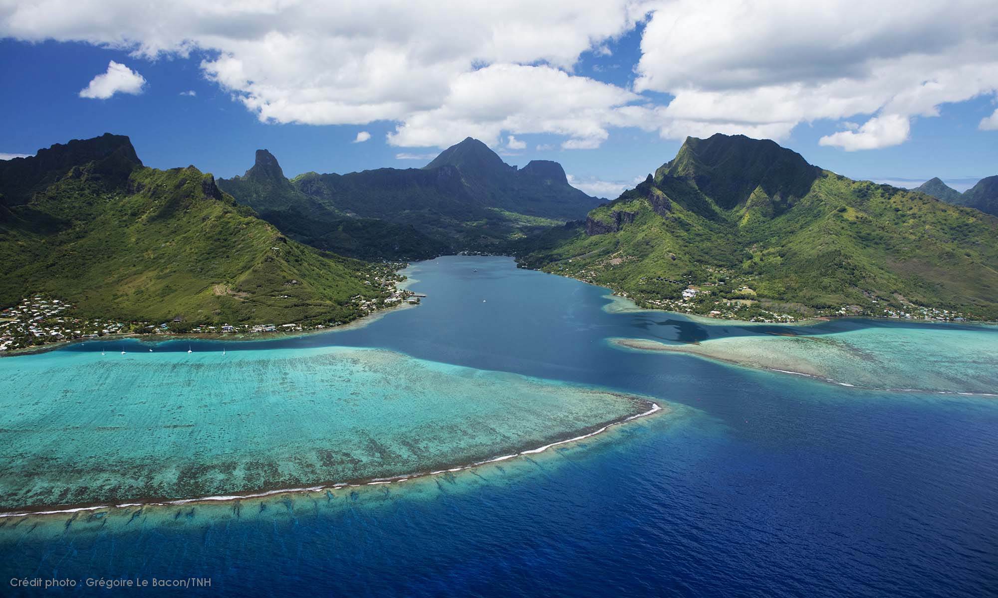 Aerial view of Moorea