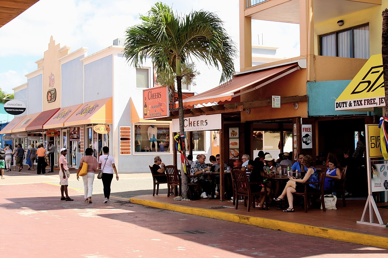 Heritage Quay in Downtown St. John's, the centre of cruise tourism in the country