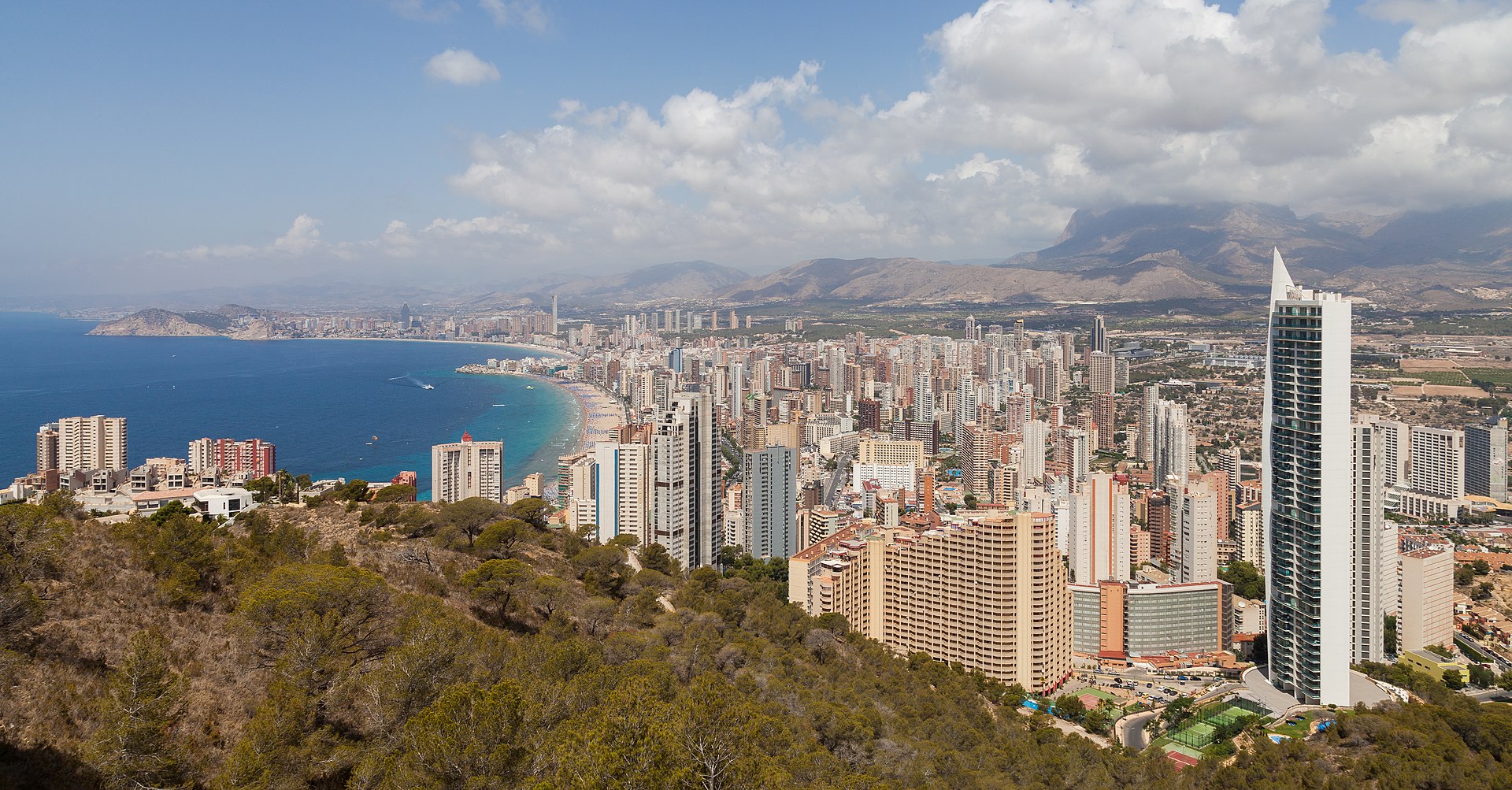 Benidorm, one of Europe's largest coastal tourist destinations